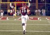 Arkansas quarterback Ryan Mallett leaves the field after throwing for a school-record 408 yards in a loss.