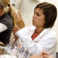 Nursing student Alison Lyon practices working with a syringe Monday during class inside Ozark Hall o...