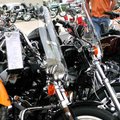 Todd White of Bentonville looked at some motorcycles that were for sale outside of Pig Trail Harley-...