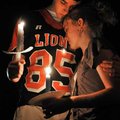 Brandon Meek and Holly Wells comforted each other while they paid their respects Wednesday evening a...