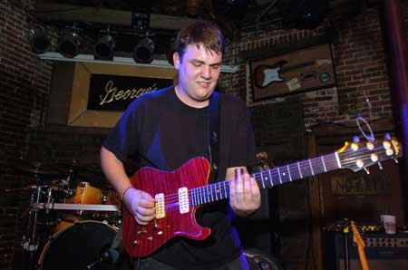 
                               
                                  Photo by Brooke McNeely&mdash;
                               
                           
                           Local musician Kory Montgomery plays with his band Wednesday night at George's Majestic Lounge on Dickson Street during the first night of Bikes, Blues & BBQ. The street comes alive this weekend with a variety of different artists performing up and down the street. 
