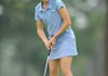 Fayetteville's Micah Radler sinks a birdie putt on the 13th green during play Sept. 14 at Fayetteville Country Club. The Lady Bulldogs will compete for a state championship beginning at 8 a.m. today at Fianna Hills Country Club in Fort Smith. 