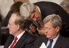 Sen. John Kerry (center), D-Mass., confers with Senate Finance Committee Chairman Max Baucus (right) of Montana and Sen. Jay Rockefeller, D-W.Va., as the committee meets Tuesday.