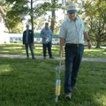 <b>Ground work</b>
Johnny Cheatham, with the Lincoln Street Department, paints lines Wednesday for ...