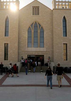 John Brown University students and alumni gathered at the Cathedral of the Ozarks in Siloam Springs for a special service Friday commemorating the school's 90th anniversary. 

