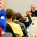 New York Times best-selling author James Patterson talked to area high school students and answered ...