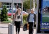 Lindley Summers, left, and Samantha Rush shopped at the Pinnacle Hills Promenade in Rogers on Friday.
