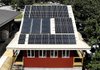 Solar panels power the Florida State University zero-emission house in Tallahassee.