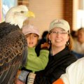 <b>War Eagles get a visitor</b>
Ashley Siwiec and her daughter Alexandra, 5, talked with Little Roc...