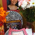 Students at Leverett Elementary School left notes for Olivia Ray at a memorial made for the fourth-g...