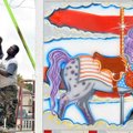 <b>My little pony</b>
Sheldon Williams with Pride Amusements put together the carousel on Monday fo...