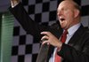 Steve Ballmer, CEO of US computer software company Microsoft, gestures during a news conference in Munich, southern Germany, Wednesday.