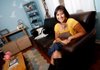 Jeannette Balleza at her favorite place, her living room inside her Fayetteville home.