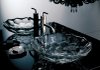 The 17-inch Nature's Chemistry Briolette glass sink from Kohler is an elegant, eye-catching alternative to the traditional basin sink.