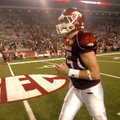 University of Arkansas quarterback Ryan Mallett runs off the field following Arkansas' 52-41 loss to...