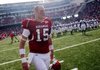 Ryan Mallett walks off the field after the 44-23 victory over Auburn.