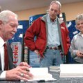 Capt. Chesley “Sully” Sullenberger signs Saturday his book Highest Duty: My Search for What Really M...