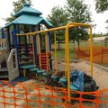 Greathouse Park on Price Avenue is temporarily closed due to water damage sustained after the park w...