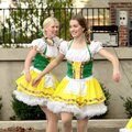 Colleen Rooney, left, and Monica Seiler danced the Pennsylvania Polka with other members of Ballet W...