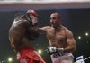 Jermain Taylor (left) suffered a severe concussion when his head hit the canvas after being hit with a straight right punch through his gloves by undefeated Arthur Abraham on Saturday in Berlin. Taylor stayed the night in a Berlin hospital for observation and tests but was released Sunday.
