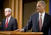Attorney General Eric Holder, with FBI Director Robert Mueller at the Justice Department on Thursday, pledged to keep attacking the Mexican drug trade at all levels.