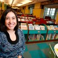 Shawna Thorup, the executive director of the Fayetteville Public Library, stands in her favorite spa...
