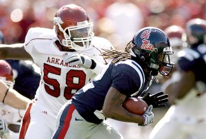 Dexter McCluster took advantage of the opportunity to touch the ball 29 times Saturday, totaling 260 yards rushing and receiving.