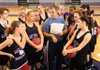 Fayetteville coach Bobby Smith, center, goes over a drill with his team during practice Thursday at Fayetteville High.