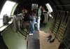 Rebecca Cantu, left, and Amy Shalhoub take a tour of a World War II B-17G Flying Fortress on Tuesday at the Fayetteville Air Museum. The Experimental Aircraft Association brought its B-17 Flying Fortress Aluminum Overcast to Drake Field as part of its 2009 Salute to Veterans tour. 