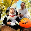 Jackson Brent, 2, attended the Howl-O-Ween dressed as a Dalmatian at Murphy Dog Park in Rogers on Sa...