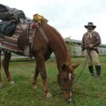 Phil Moore of Newton County and his horse Newt have traveled 3,500 miles over the past three years o...