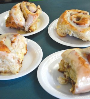 Homemade cinnamon rolls are a staple at Ozark Country Market in Heber Springs. Owners Jim and Linda Little are committed to providing local, healthy food for their customers.