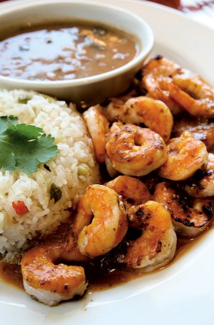 Shrimp a La Diabla at Santo Coyote