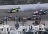Jimmie Johnson (48) wrecked on the third lap of the Dickies 500 at Texas Motor Speedway in Fort Worth, allowing Batesville’s Mark Martin to make up 111 points on the Sprint Cup Chase leader.