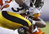 Pittsburgh running back Rashard Mendenhall rushed for 155 yards on 22 carries as the visiting Steelers (6-2) beat Denver 28-10 on Monday.