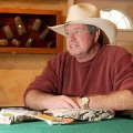 David Bogle of Bentonville talks Monday about being in Berlin and chiseling souvenirs from the Berli...