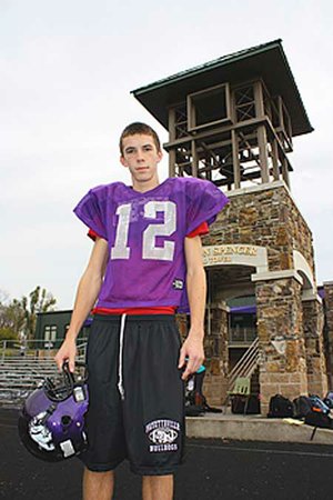 Fayetteville senior Drew Patton set the school record with a 51-yard field goal in a loss to Rogers Heritage last week and has scholarship offers from several colleges.