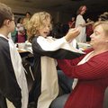 Kim Fuhrman, left, dresses her 4-year-old daughter, Laney, and her 6-year-old son, Noah, in penguin ...
