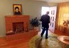 Rev. Silas Redd, president of the L.C. & Daisy Bates Museum board, asks for another 10 visitors to enter the museum after a grand opening ceremony was held.