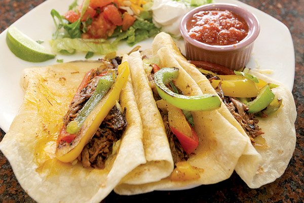 pork-tacos-al-pastor-with-grilled-peppers-and-onions-at-ticos-cantina-rahling-road-and-chenal-parkway