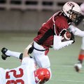 Springdale High senior receiver Justin Bocchino runs for extra yards after making a catch against Fo...