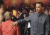 President Barack Obama pats the back of Chile's President Michelle Bachelet during the Gala Dinner at the APEC Summit in Singapore on Saturday.
