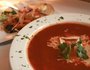 The tomato-based chicken tortilla soup at Loca Luna is served with all the trimmings on the side.