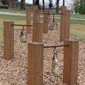Yokes on the Trail of Tears by Pat Musick is located at the Tyson Foods Inc. headquarters in Springd...