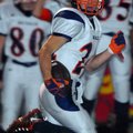 Rogers Heritage wide receiver Grant Driver races to the end zone against North Little Rock for the g...