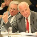 State Sen. Kim Hendren, R-Gravette, asks a question Friday during a Legislative Council meeting at t...