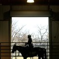 University of Arkansas junior Kirbi Allen of Springdale prepares to show Fancy during the ninth annu...