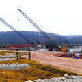 The regional wastewater treatment plant project, seen Friday in Highfill, remains under construction...