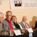 State Reps., from left, Uvalde Lindsey, Jim House, Lindsley Smith, Les Carnine and State Sen. Sue Ma...