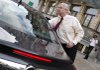 Nick Reilly, the head of GM Europe, gets into a car in Wiesbaden, central Germany, on Wednesday after meeting with Germany’s Hesse state Gov. Roland Koch about the future of the Opel car company.
